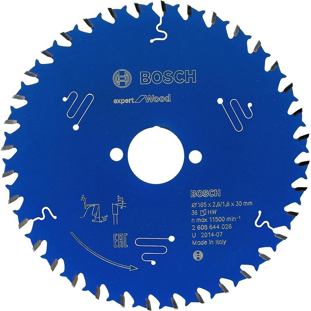 Пильний диск BOSCH 165x30x2,6/1,6x36T Expert for Wood 2608644026 фото