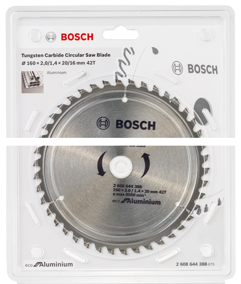 Пильний диск BOSCH 190x30x54z ECO for Aluminium​ (2608644390) 2608644390 фото