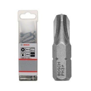 Бита BOSCH PH-3*25 ECO 100шт. 2608521220 фото