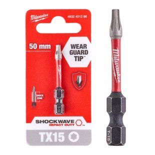 Бита Milwaukee Shockwave TX-15 х 50 мм. 4932451286 фото