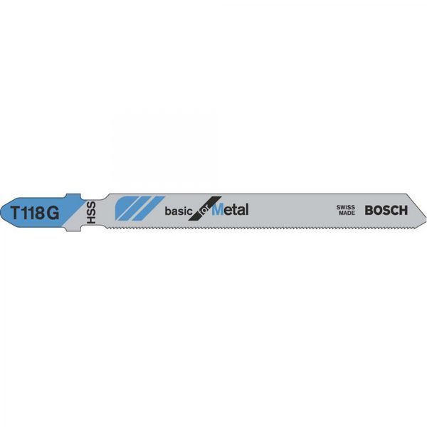 Набір полотен для лобзика Bosch T118G 92 мм HSS 5 шт 2608631012 фото