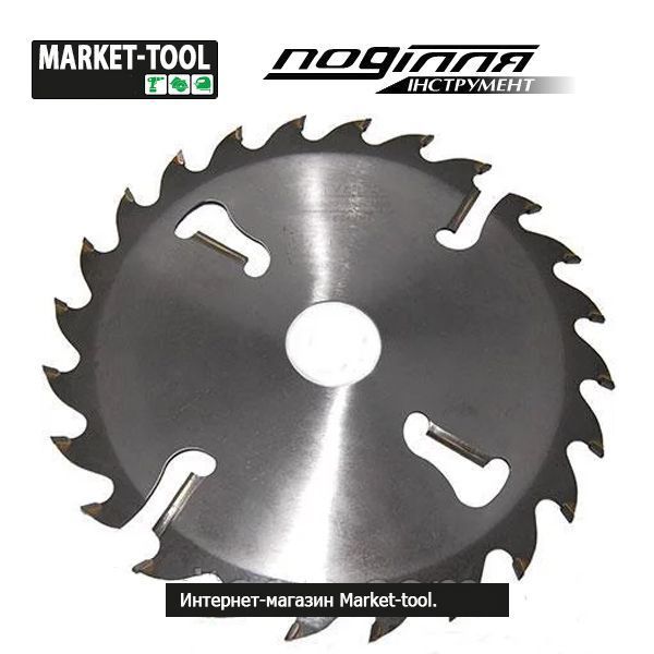 Пильный диск Поділля D500 d32/50 z24+6 с подрезными ножами напаянный т/с ВК pod-500-246 фото